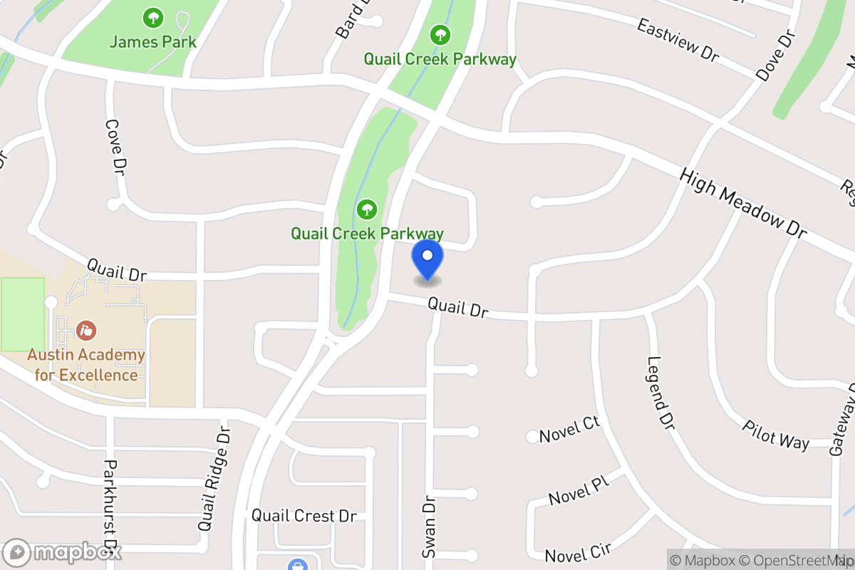 Map of 1409 Quail Dr
