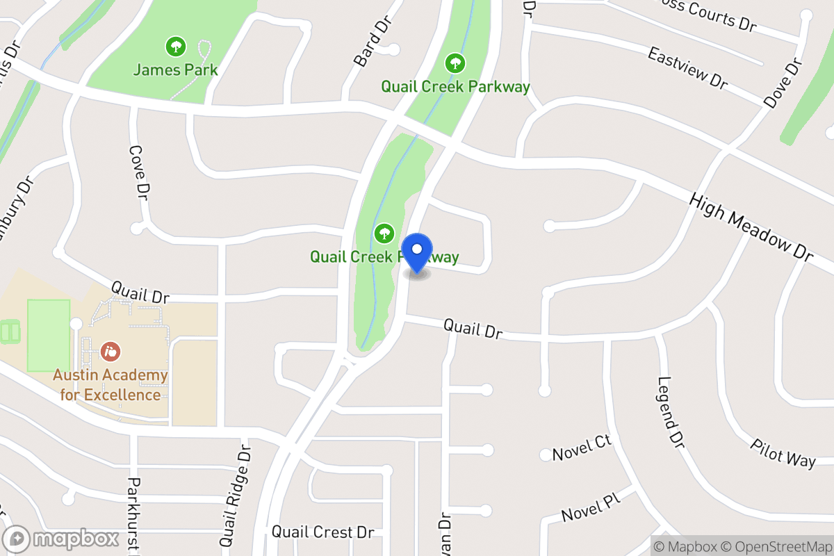 Map of 1402 Bob White Dr