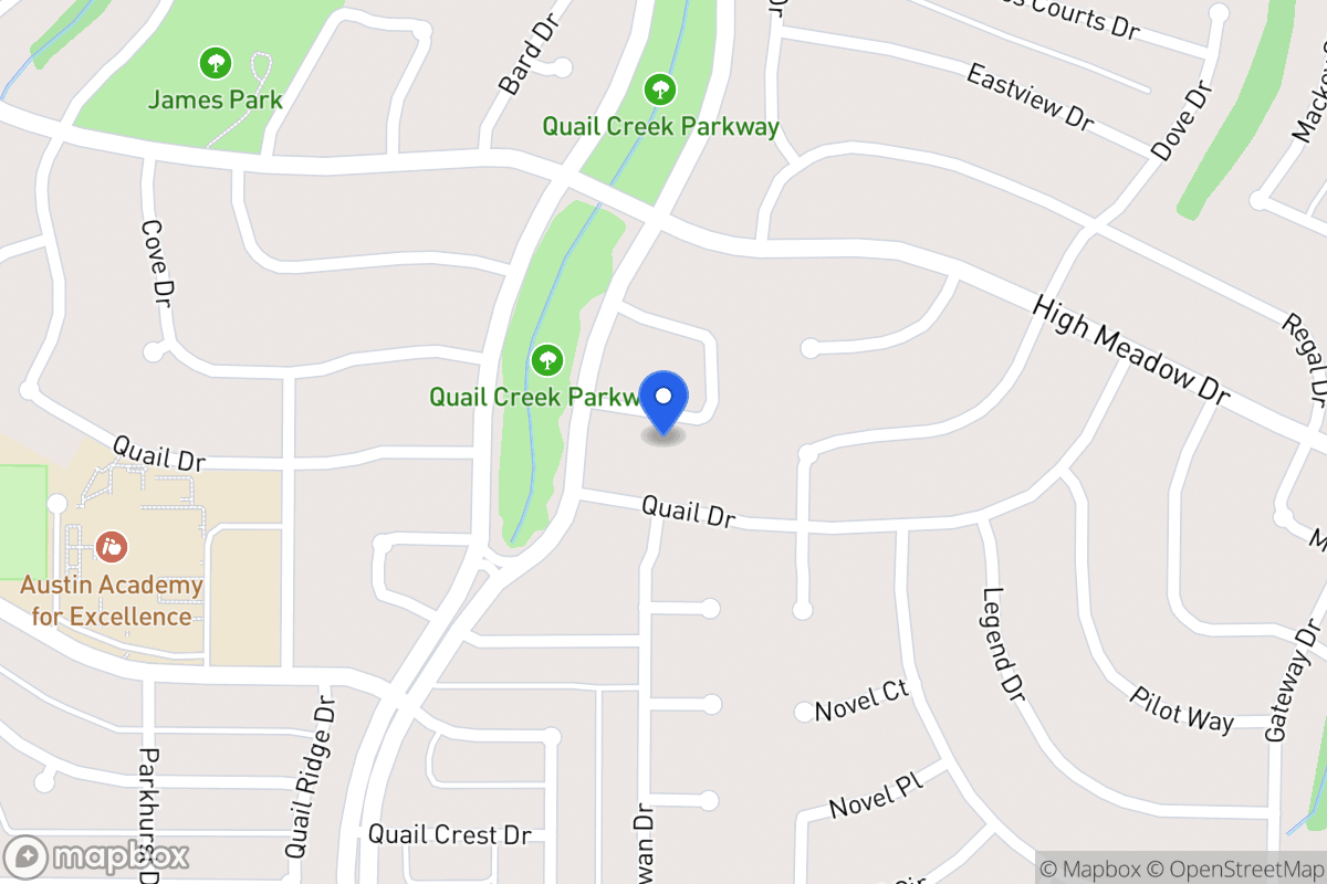 Map of 1414 Bob White Dr