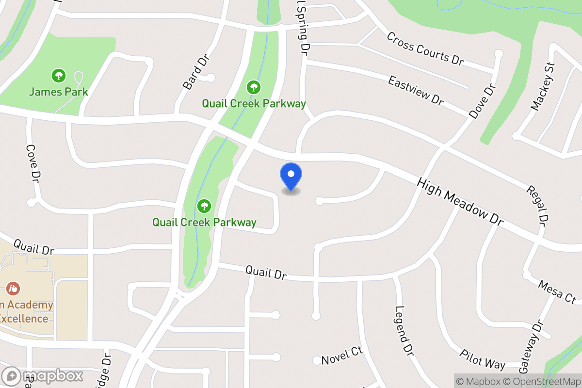 Map of 1421 Whippoorwill Dr