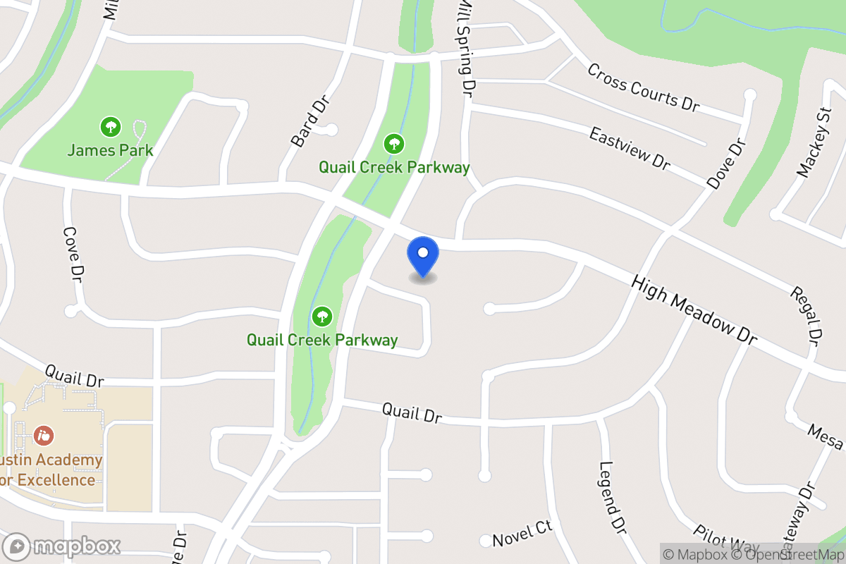 Map of 1413 Whippoorwill Dr