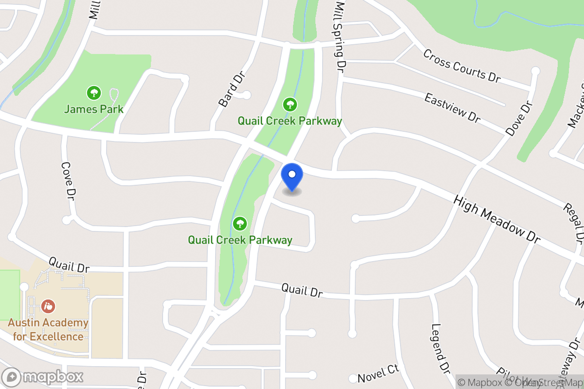 Map of 1405 Whippoorwill Dr