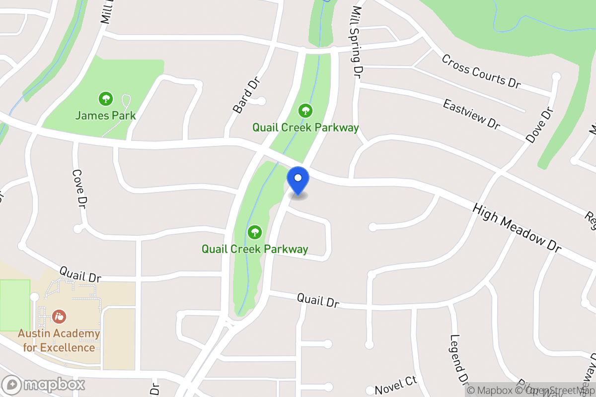 Map of 1401 Whippoorwill Dr