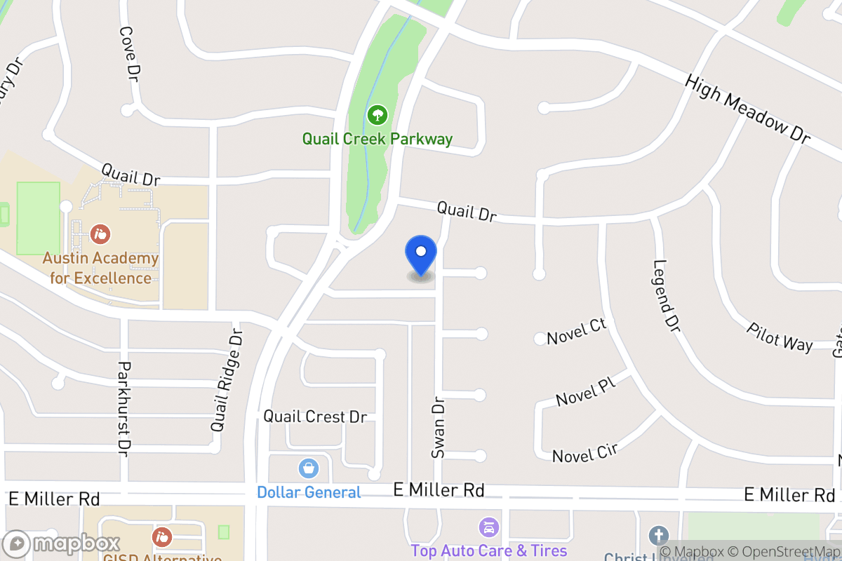 Map of 1717 Swan Dr