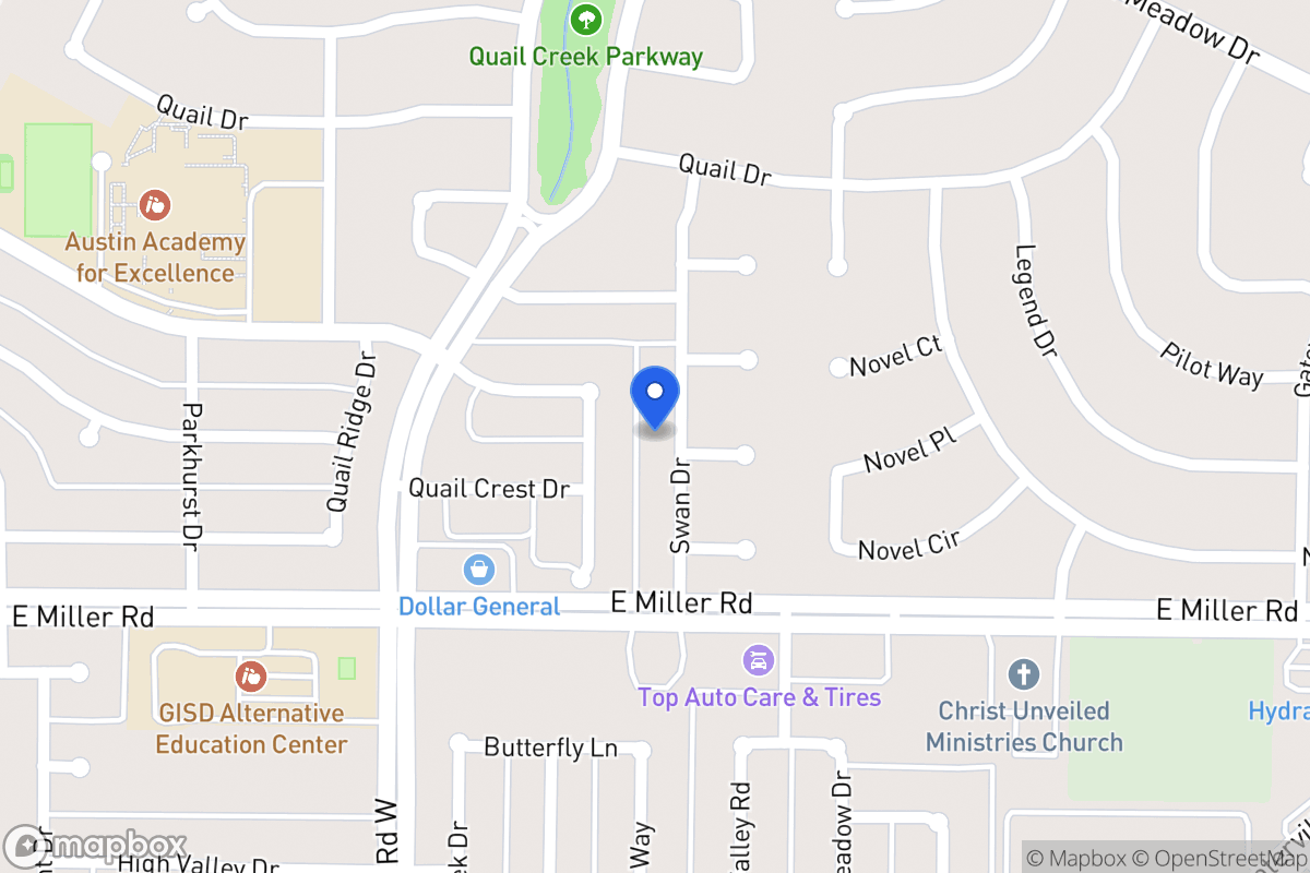 Map of 1821 Swan Dr