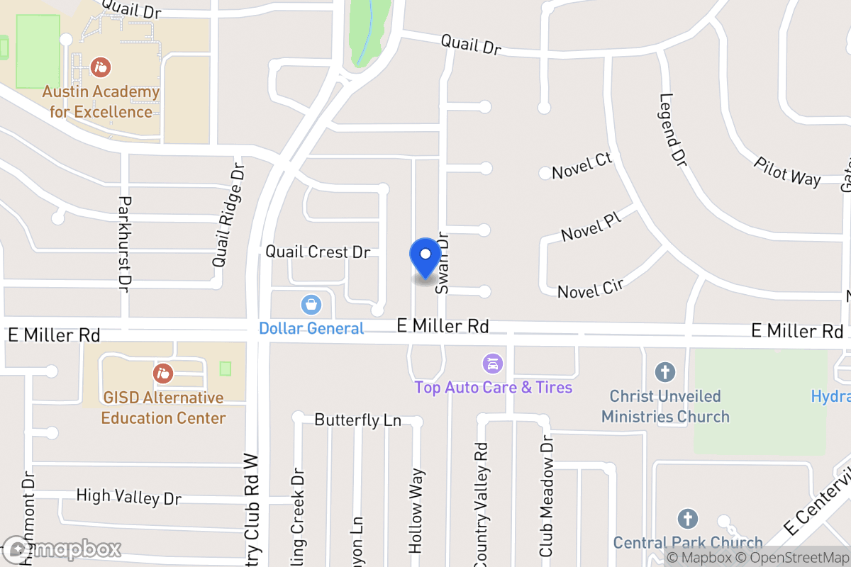 Map of 1917 Swan Dr