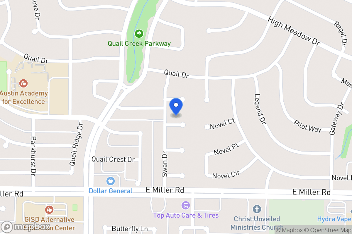 Map of 1505 Pelican Ct
