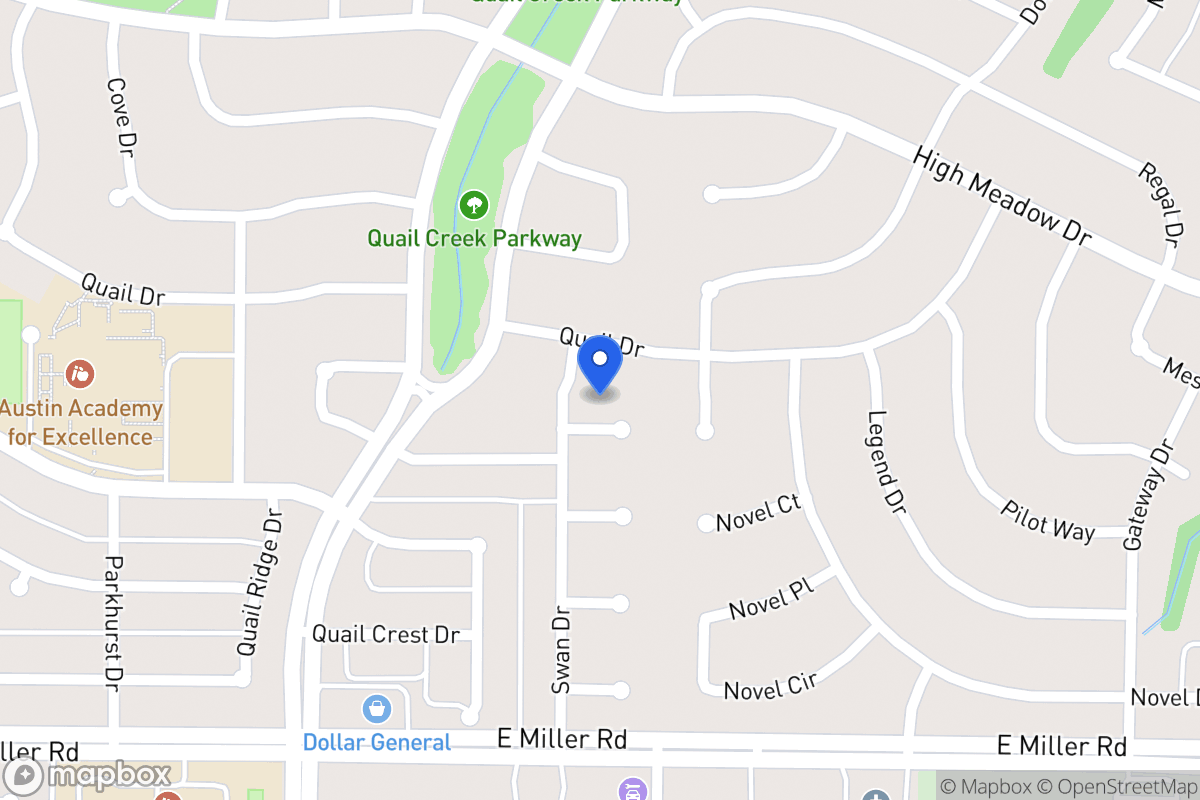 Map of 1505 Falcon Ct