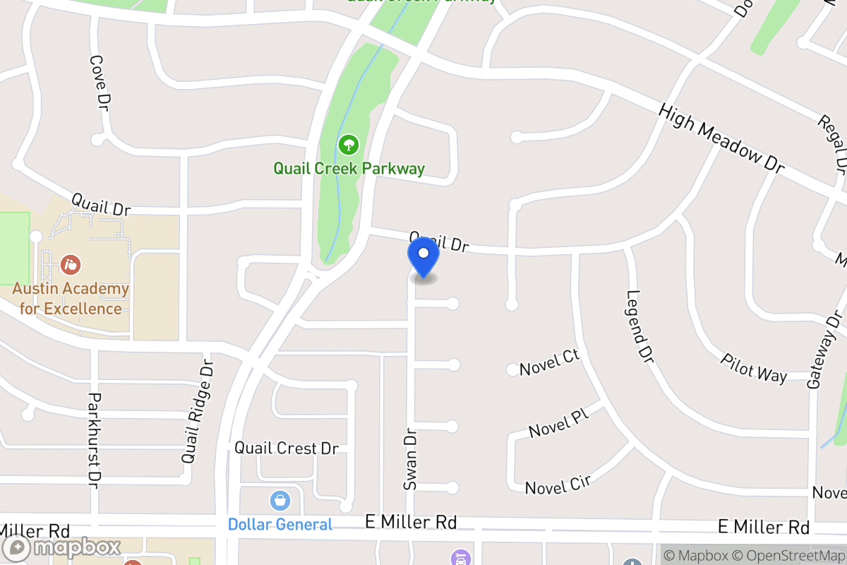 Map of 1501 Falcon Ct