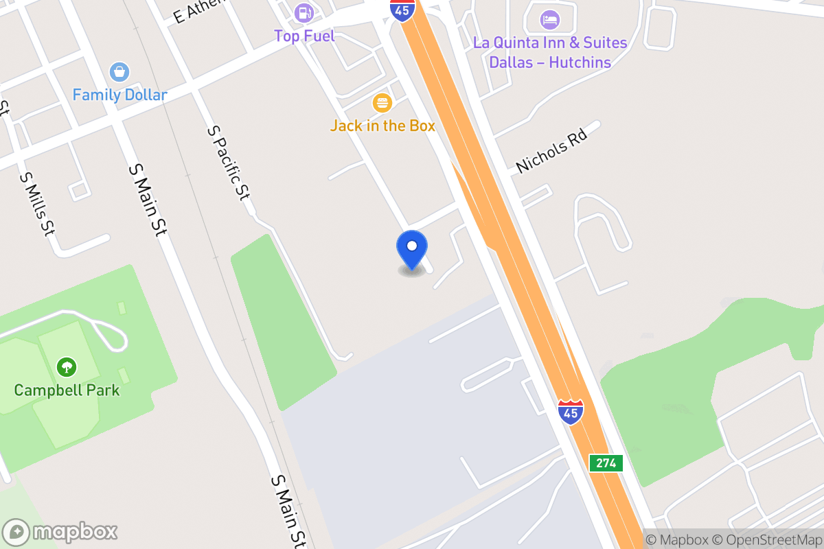 Map of 223 S Austin St