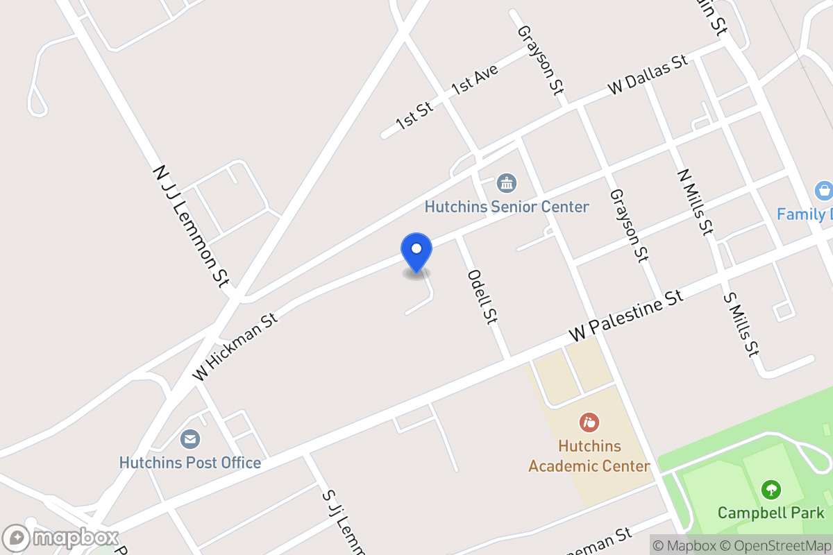 Map of 614 Hickman St