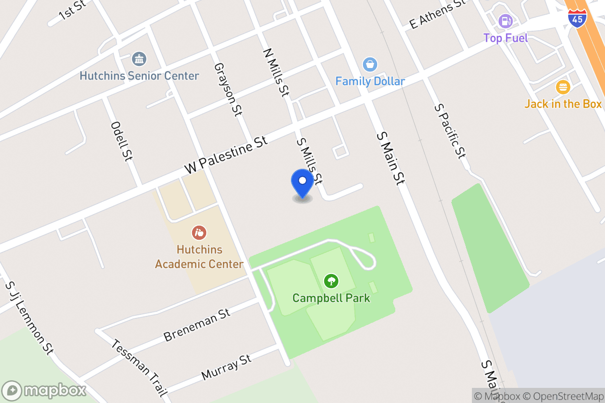 Map of 105 S Mills St