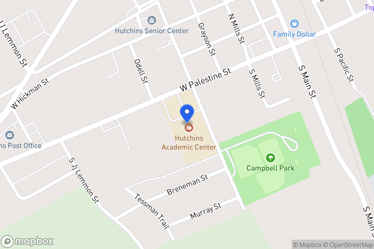 Map of 500 W Palestine St