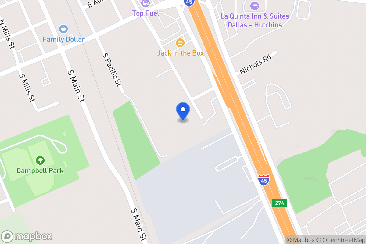 Map of 211 S Austin St