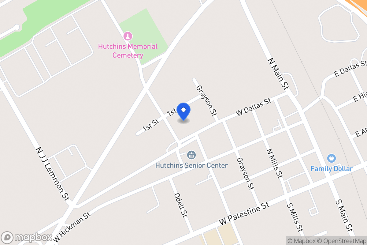 Map of 405 W Dallas St
