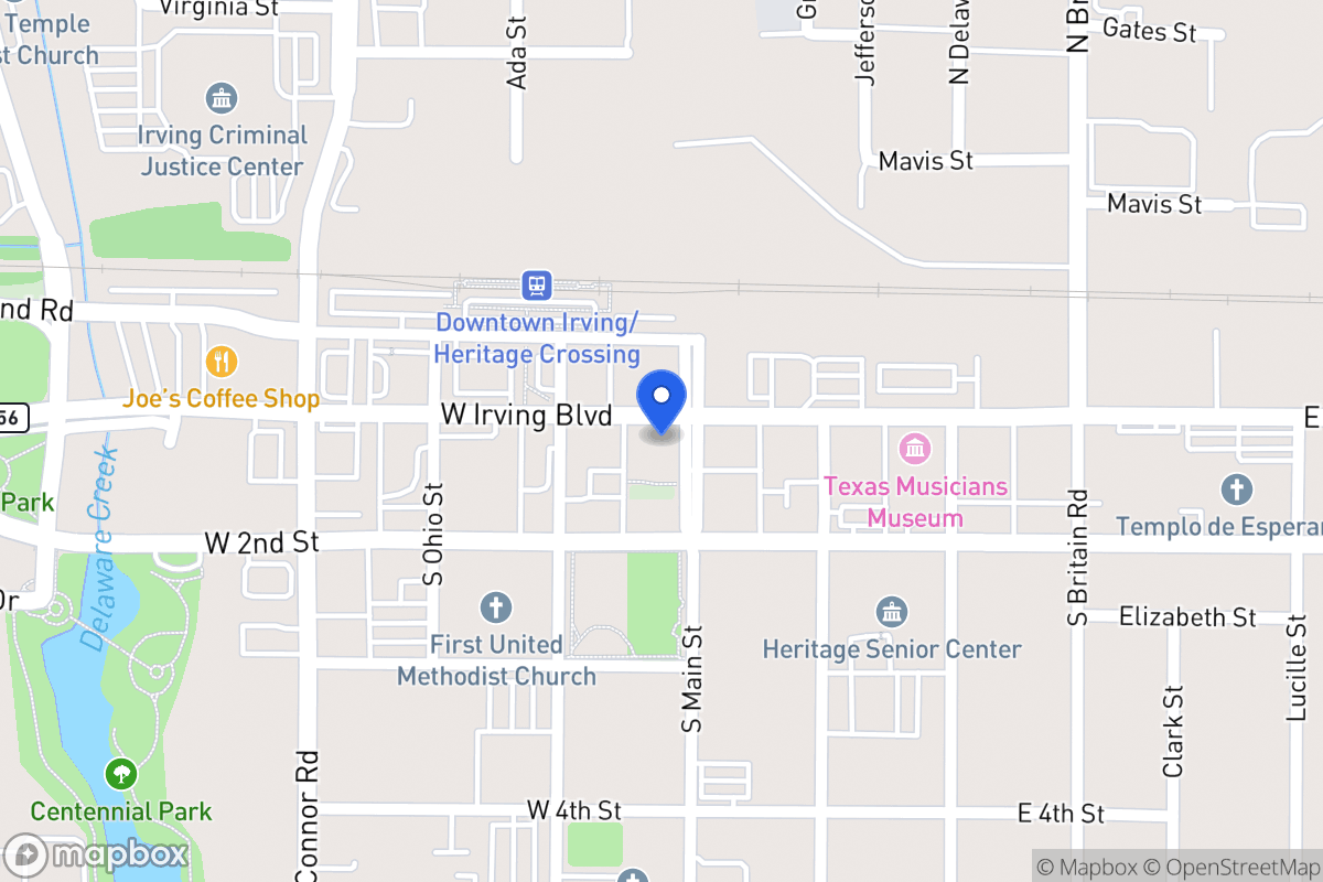 Map of 105 S Main St