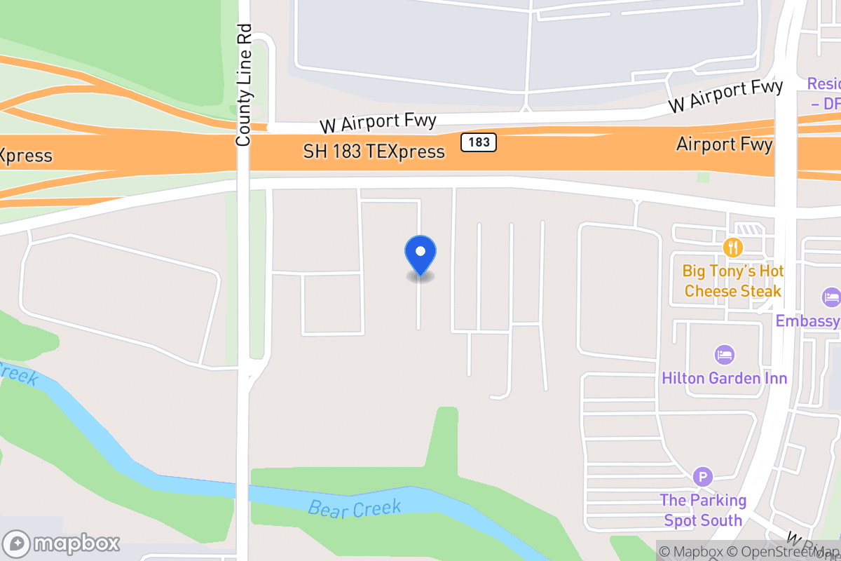 Map of 5180 W Airport Fwy