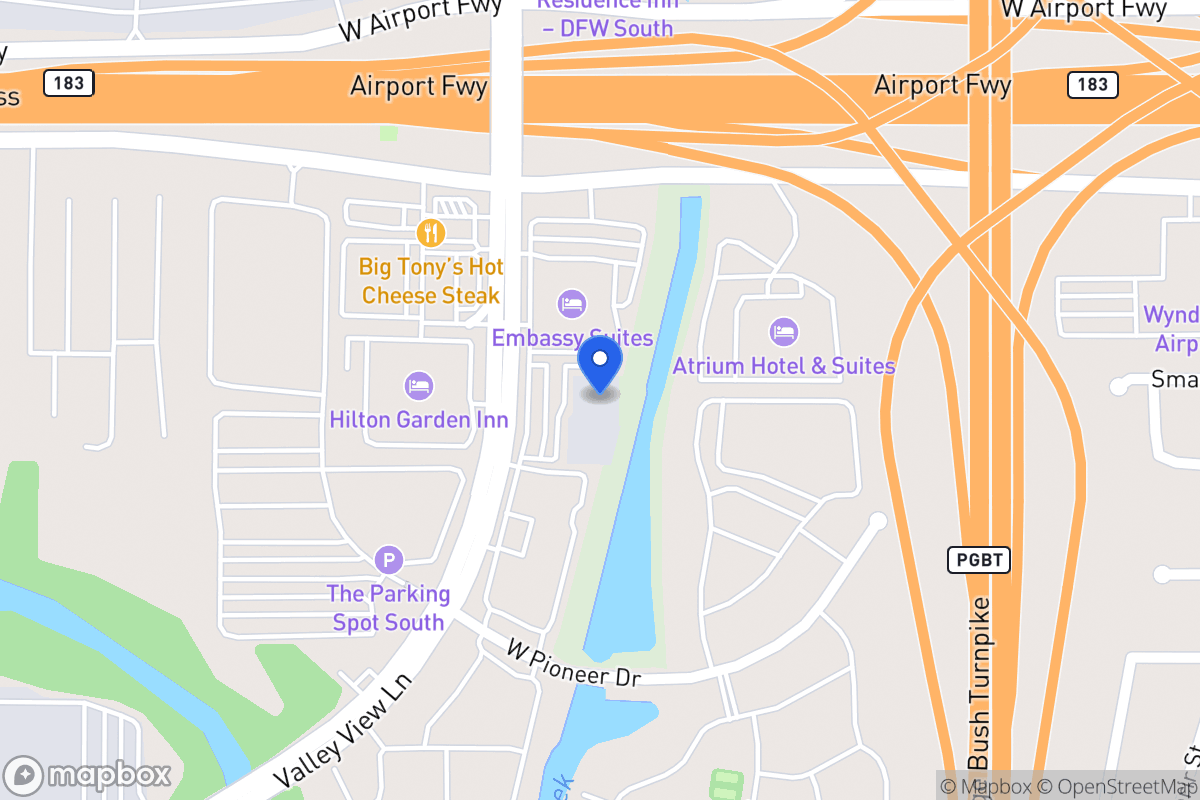 Map of 4510 W Airport Fwy