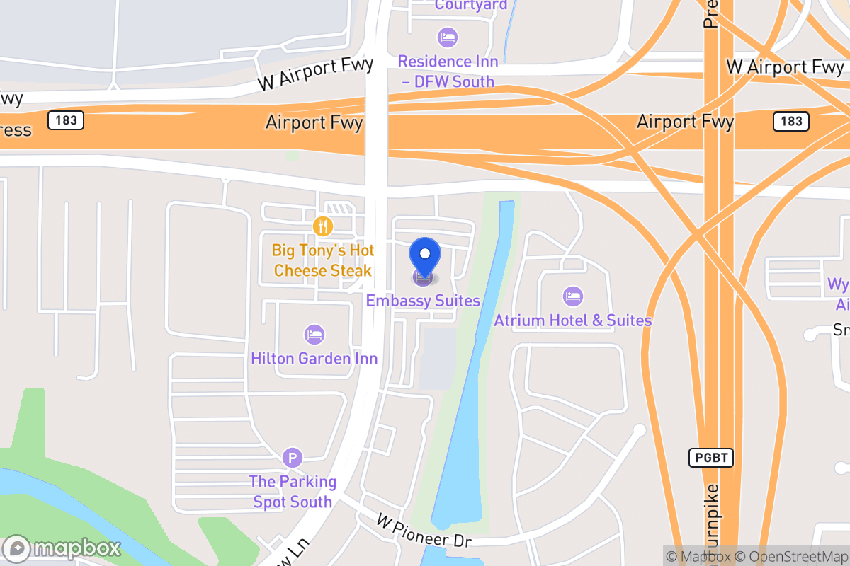 Map of 4650 W Airport Fwy