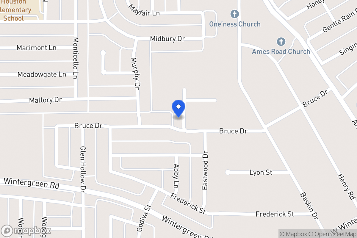 Map of 2111 Bruce Dr