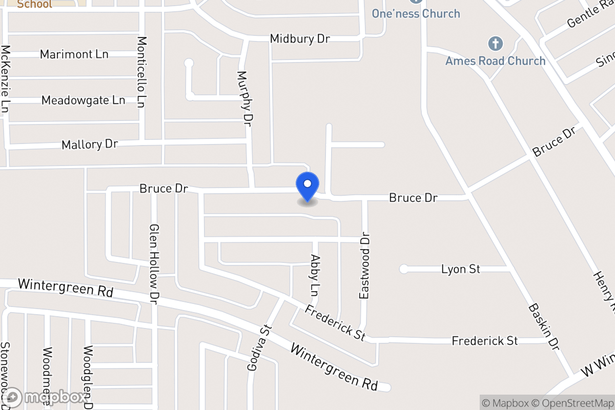 Map of 2114 Bruce Dr