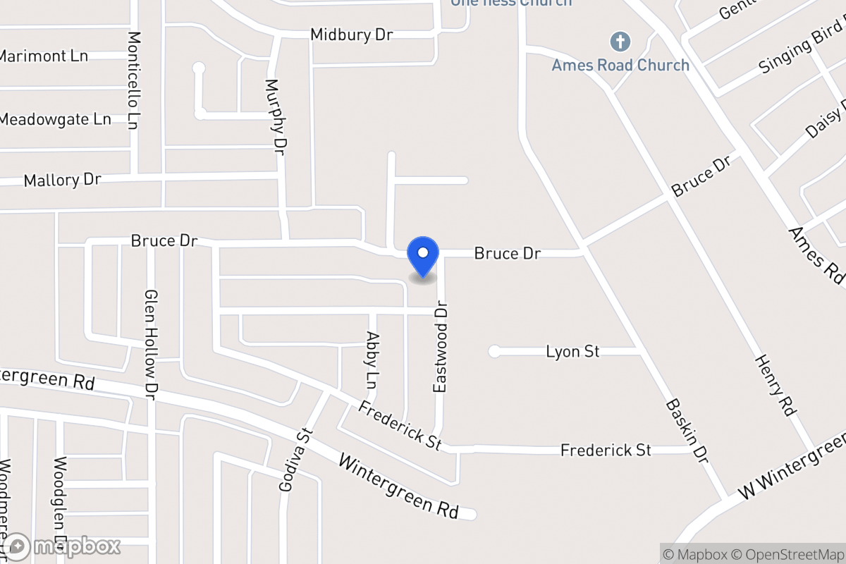 Map of 2609 Eastwood Dr