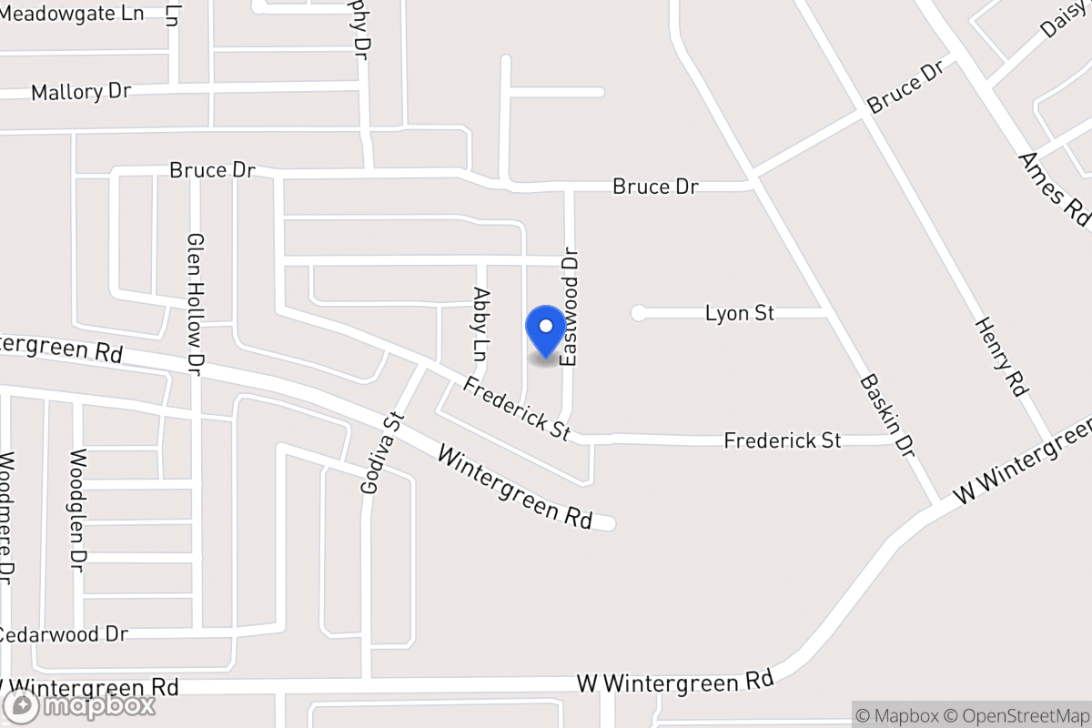 Map of 2319 Eastwood Dr