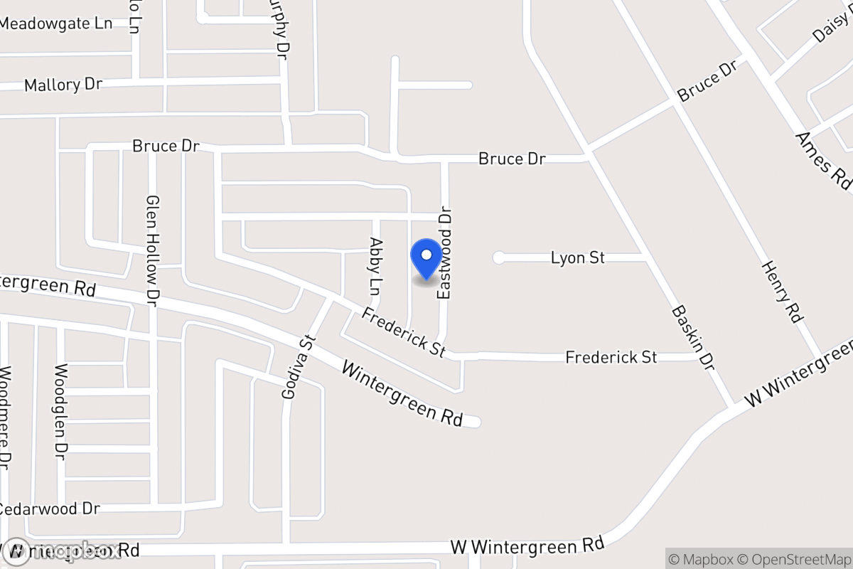 Map of 2413 Eastwood Dr