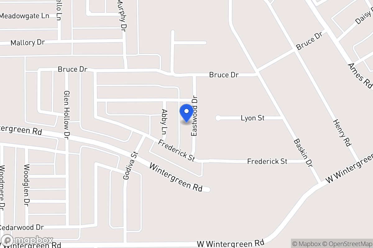 Map of 2417 Eastwood Dr