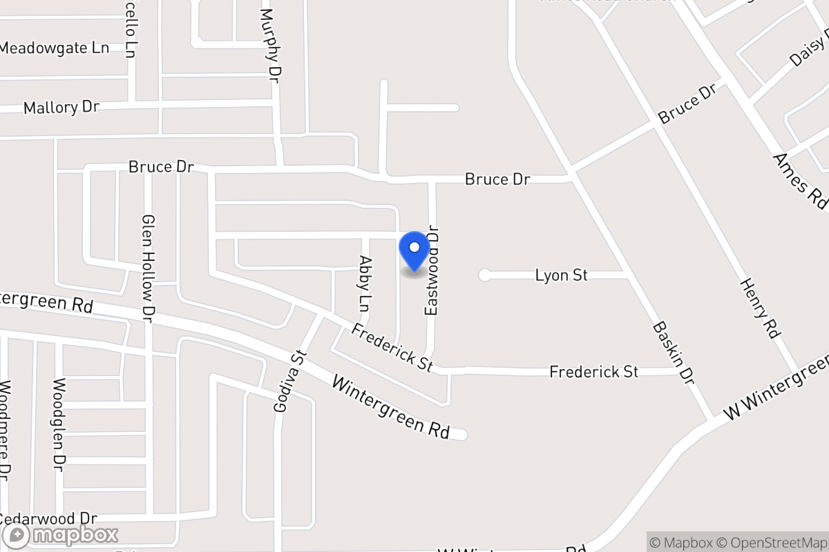 Map of 2421 Eastwood Dr
