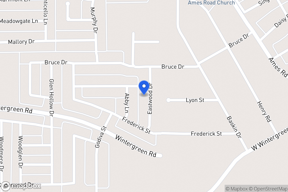 Map of 2503 Eastwood Dr