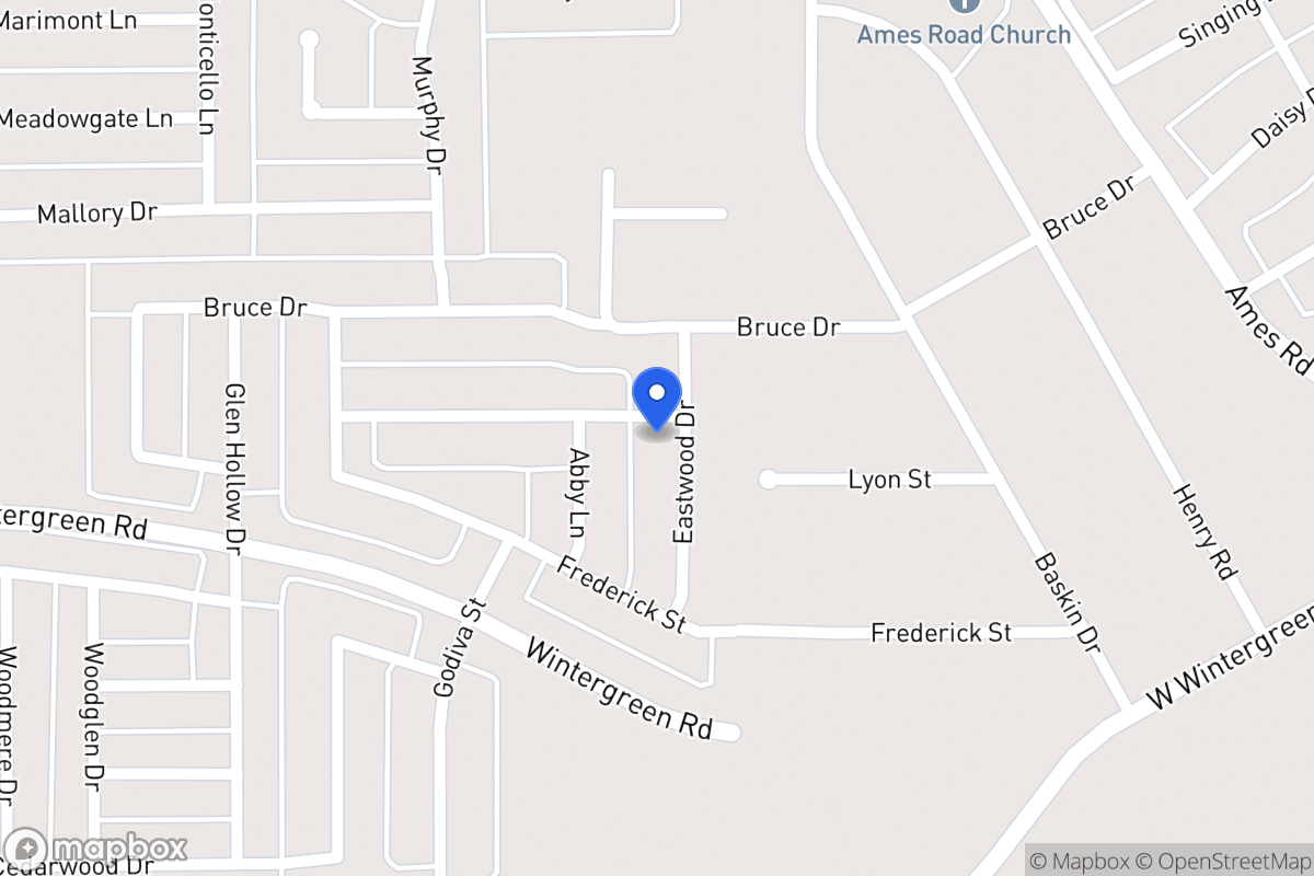 Map of 2507 Eastwood Dr