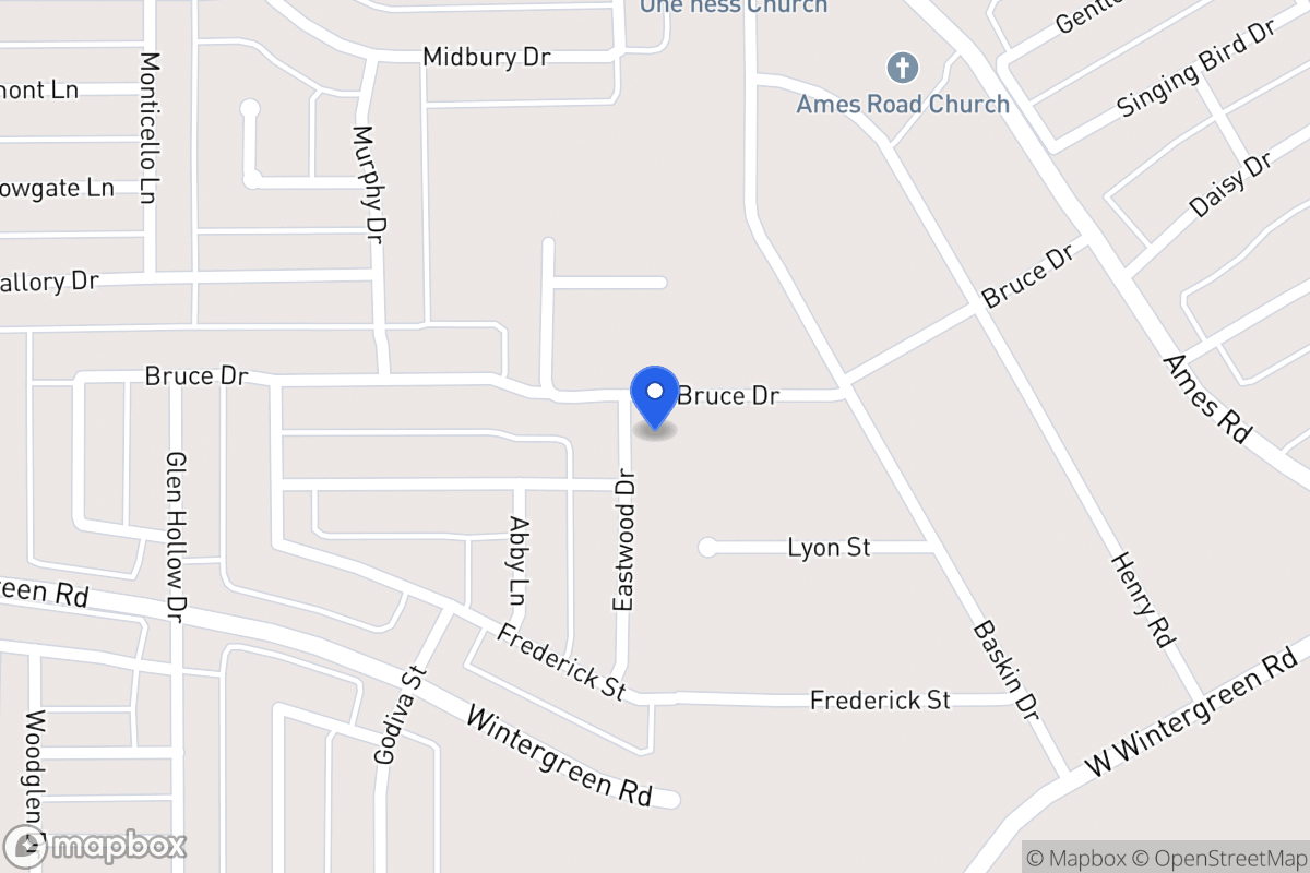 Map of 2608 Eastwood Dr