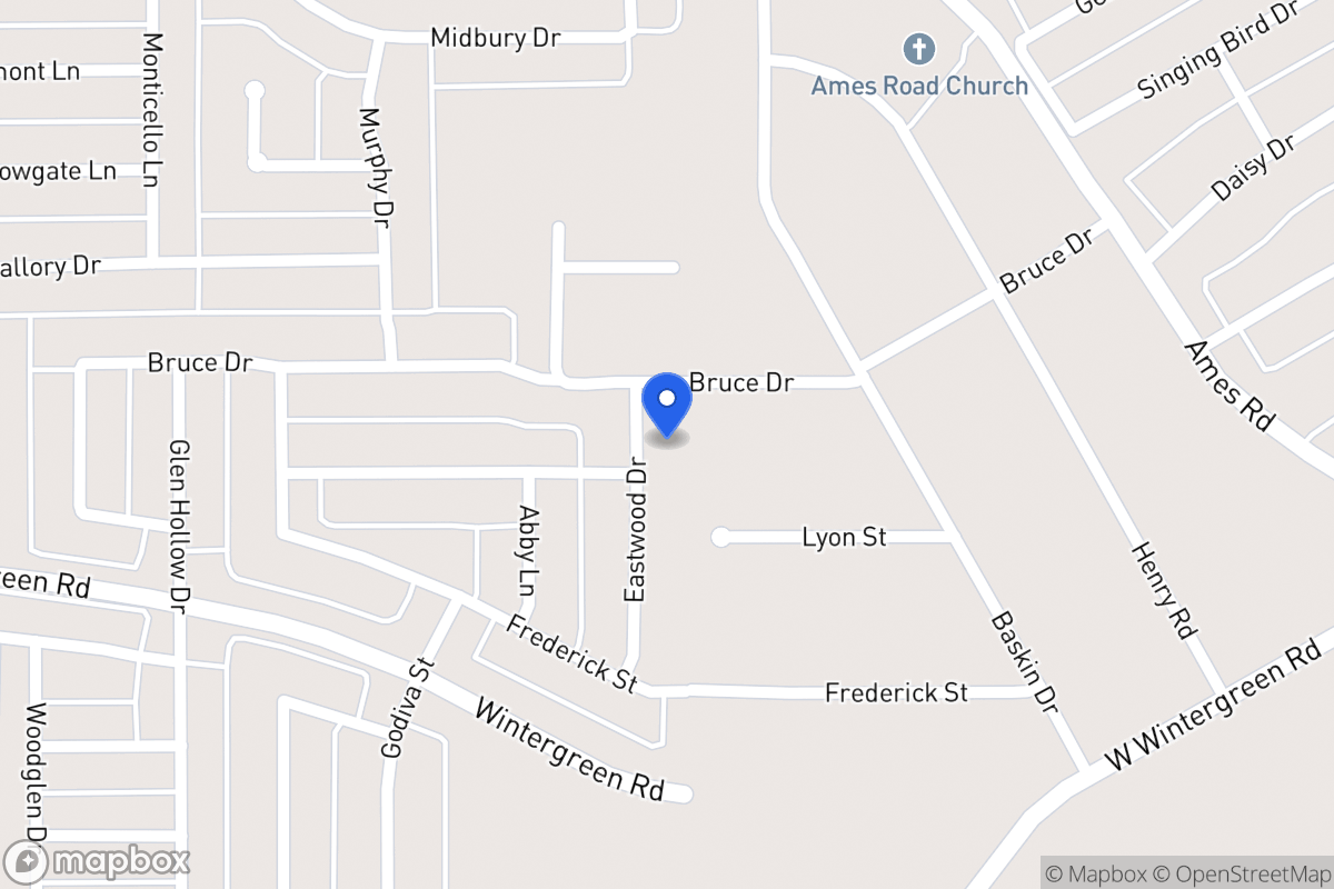 Map of 2604 Eastwood Dr