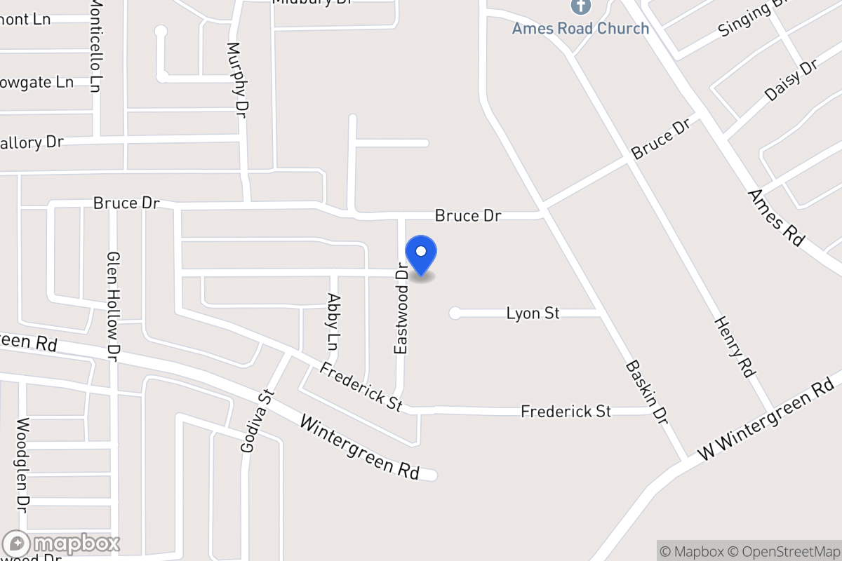 Map of 2510 Eastwood Dr
