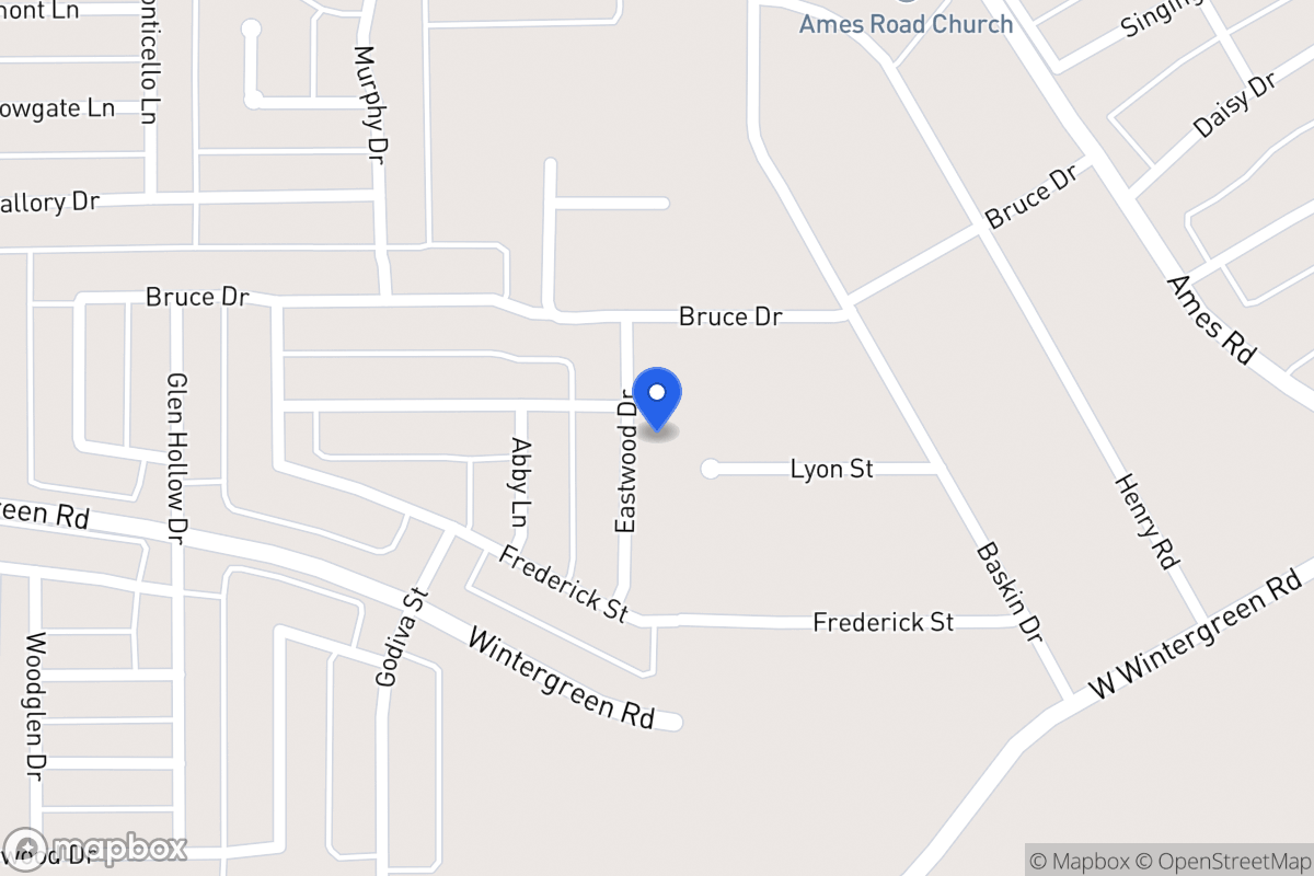 Map of 2506 Eastwood Dr