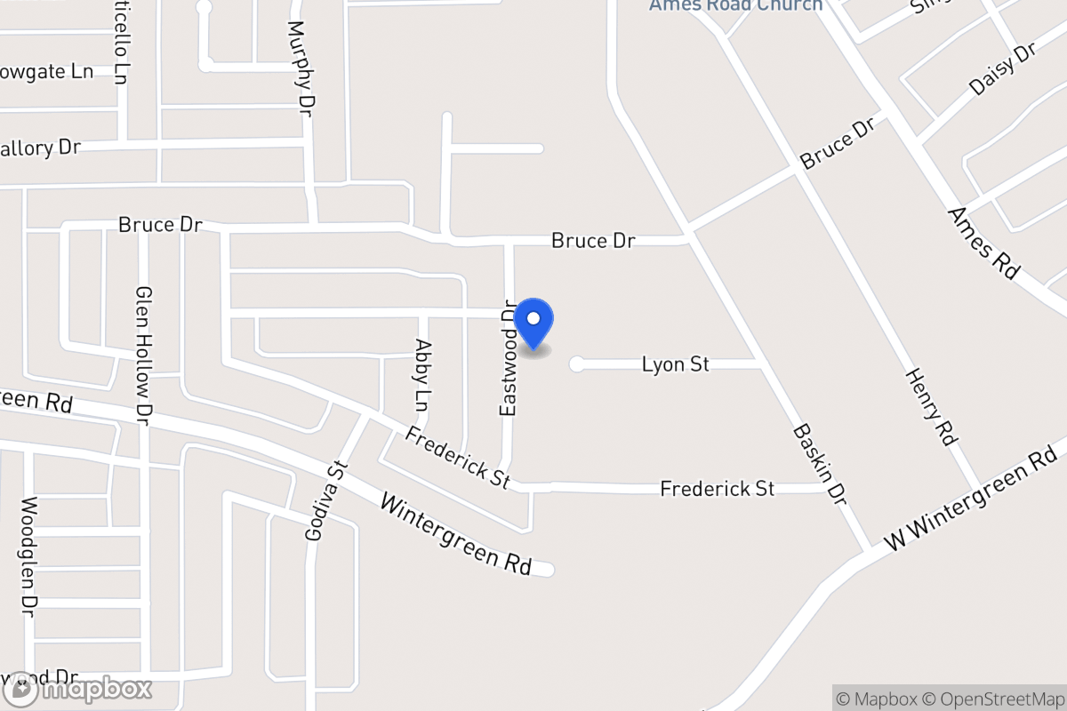 Map of 2502  Eastwood Dr   ,Lancaster, Tx 751345410, Lancaster