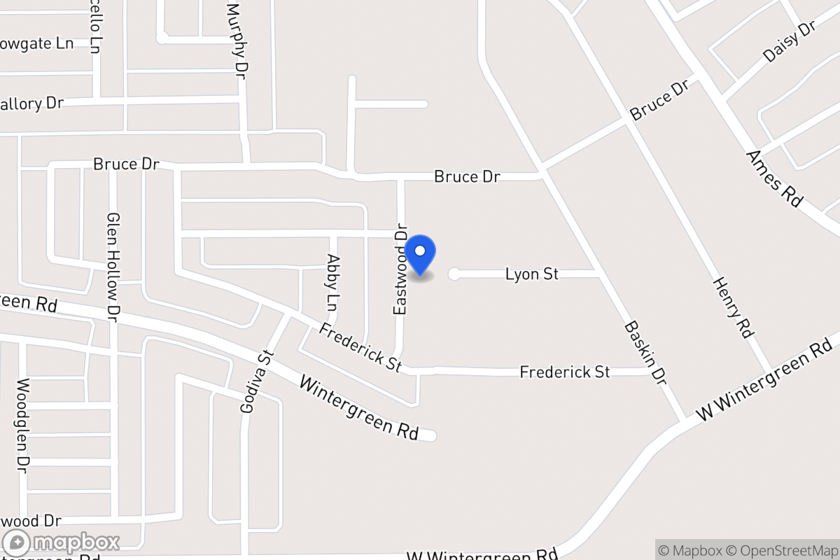 Map of 2420 Eastwood Dr