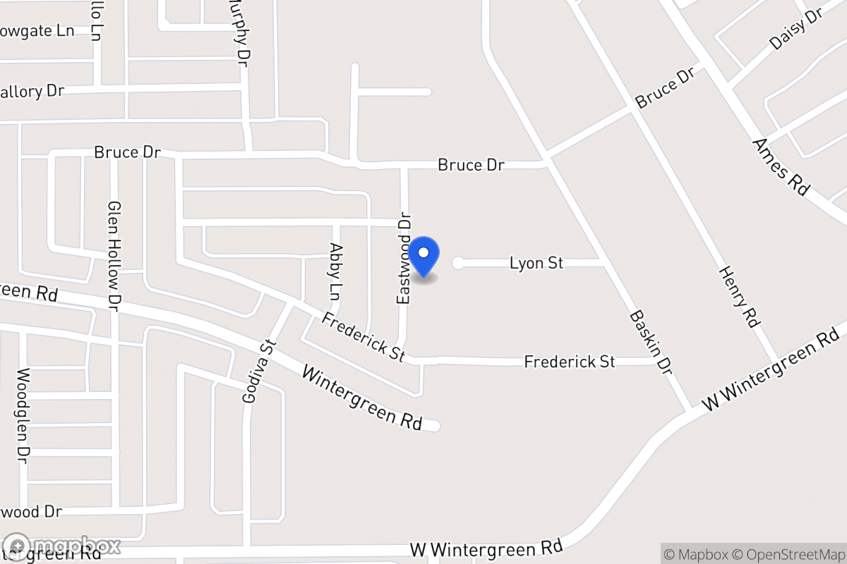 Map of 2416 Eastwood Dr