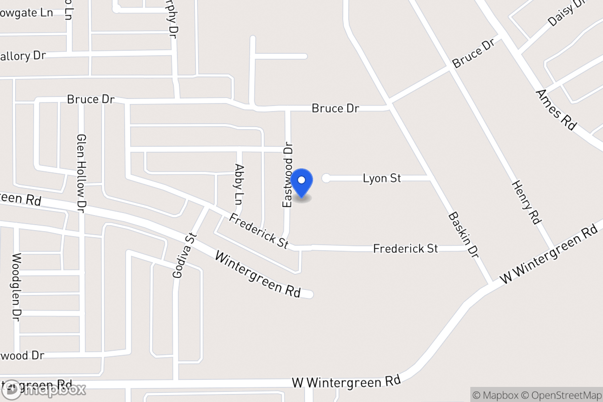 Map of 2412 Eastwood Dr