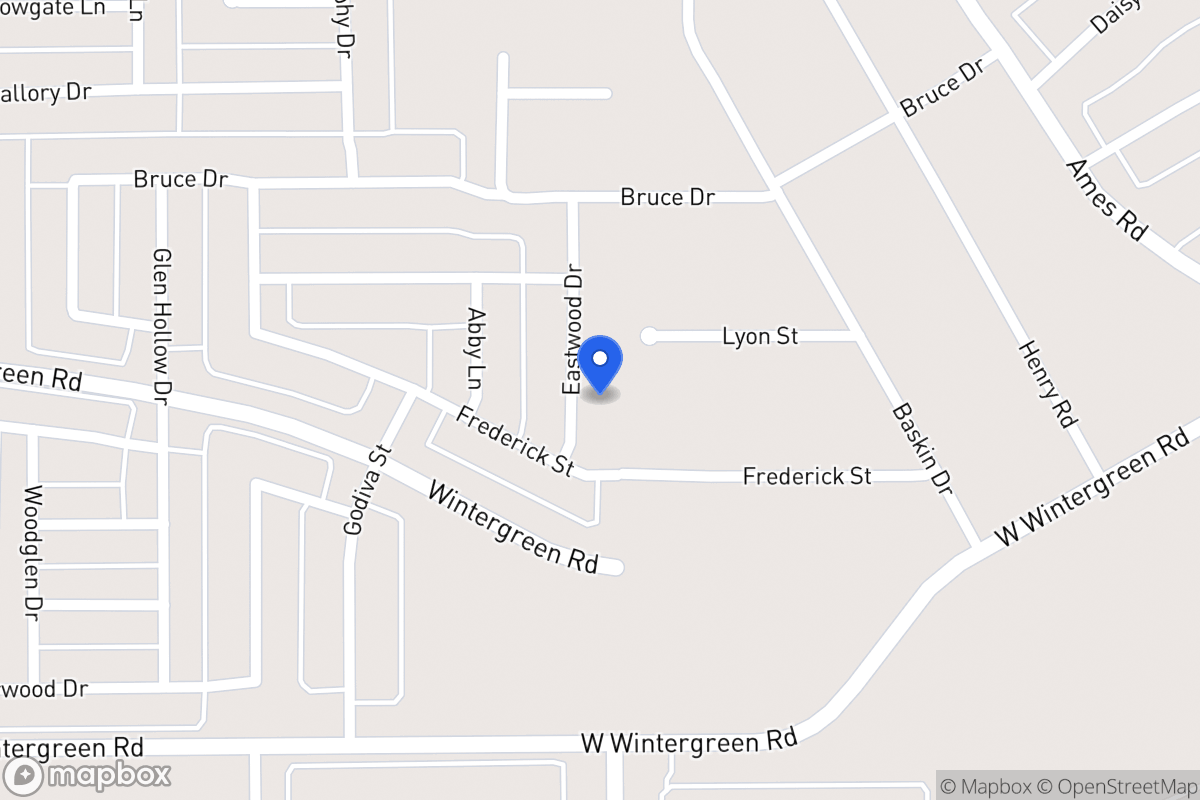 Map of 2316 Eastwood Dr