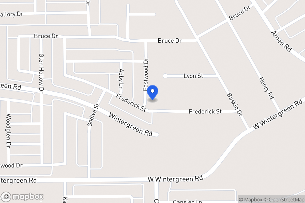 Map of 2308 Eastwood Dr