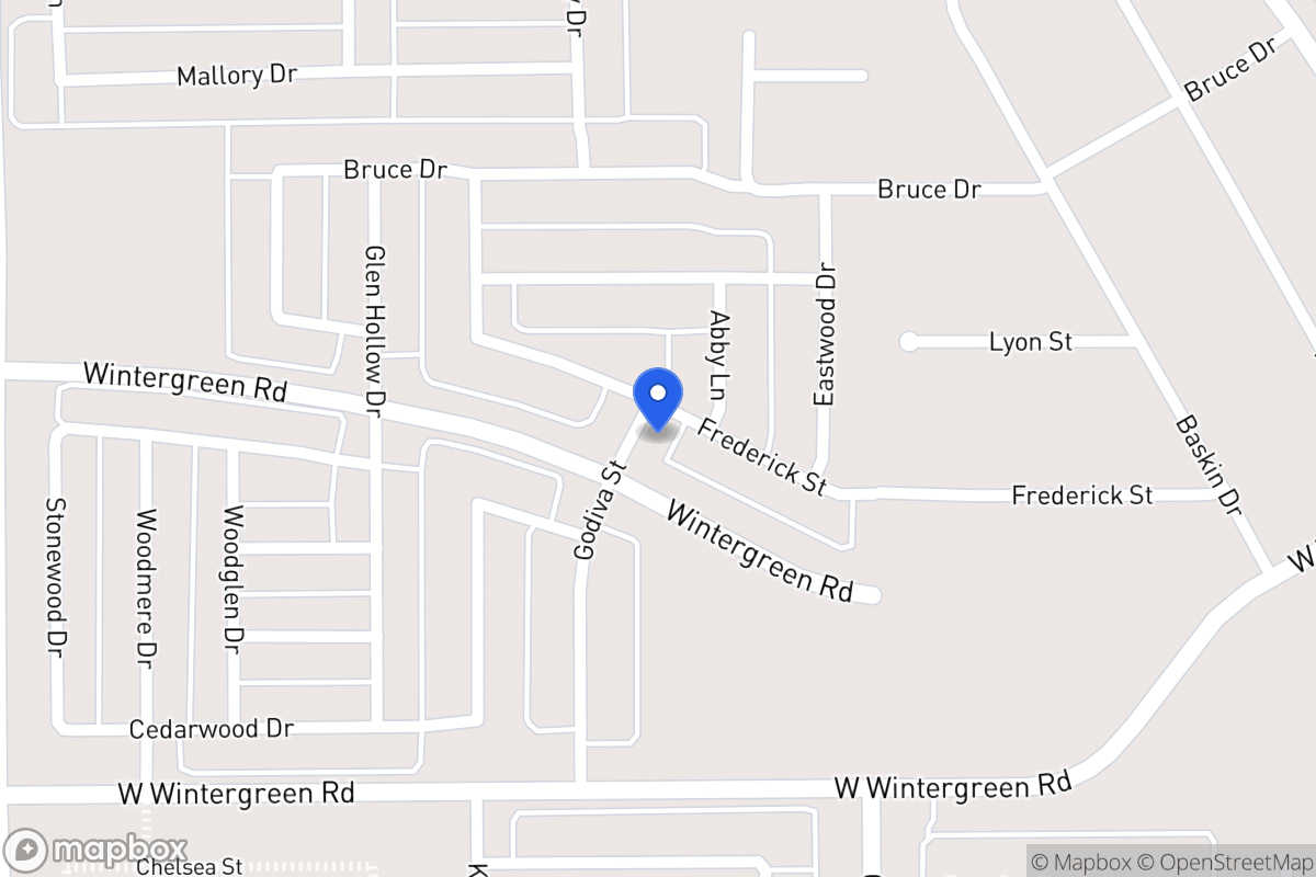 Map of 2110 Frederick St