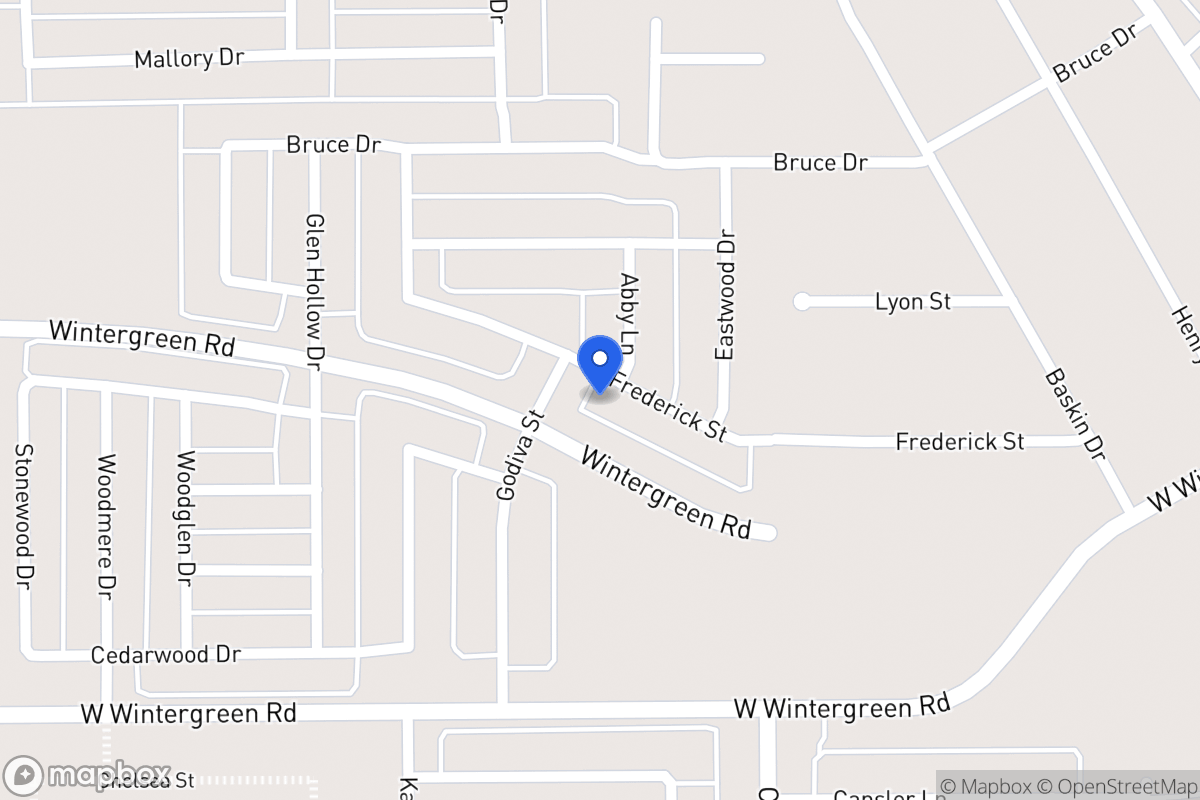 Map of 2106 Frederick St