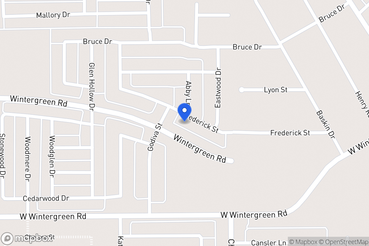 Map of 2022 Frederick St