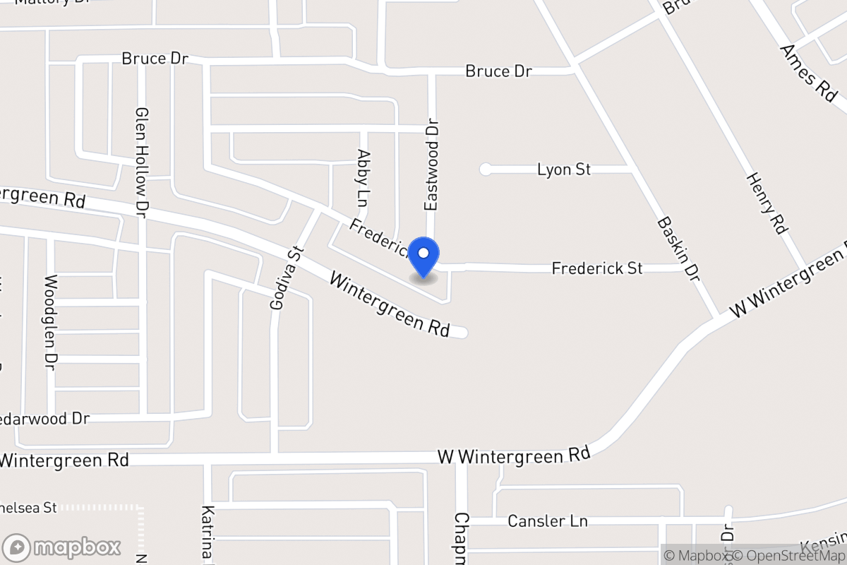 Map of 1916 Frederick St