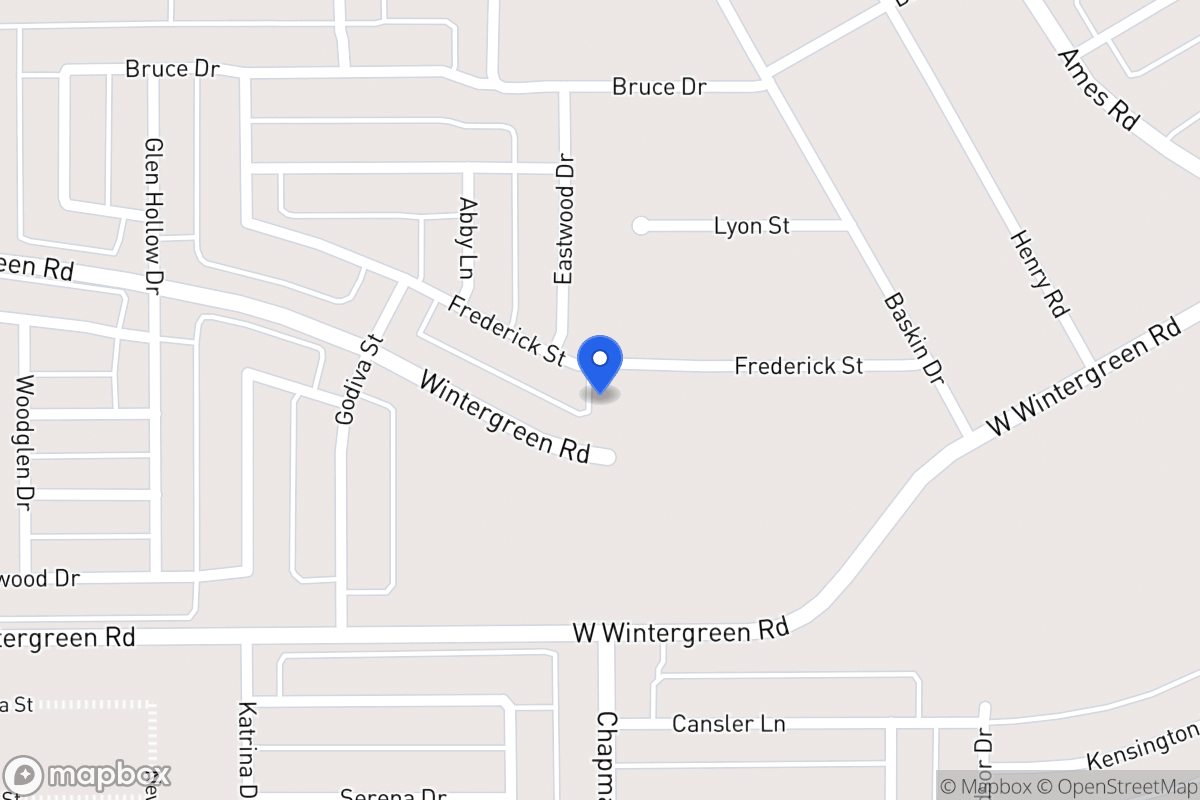 Map of 1908 Frederick St