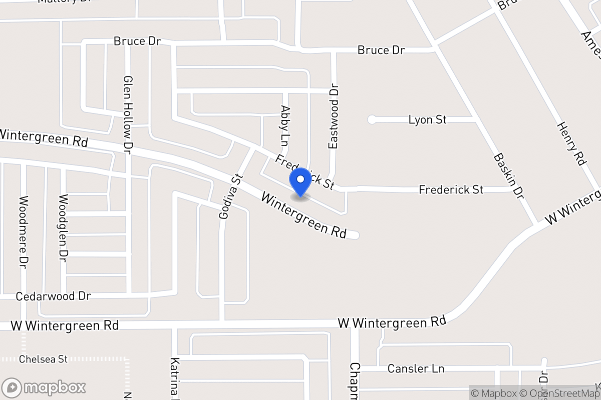 Map of 2011 W Wintergreen Rd