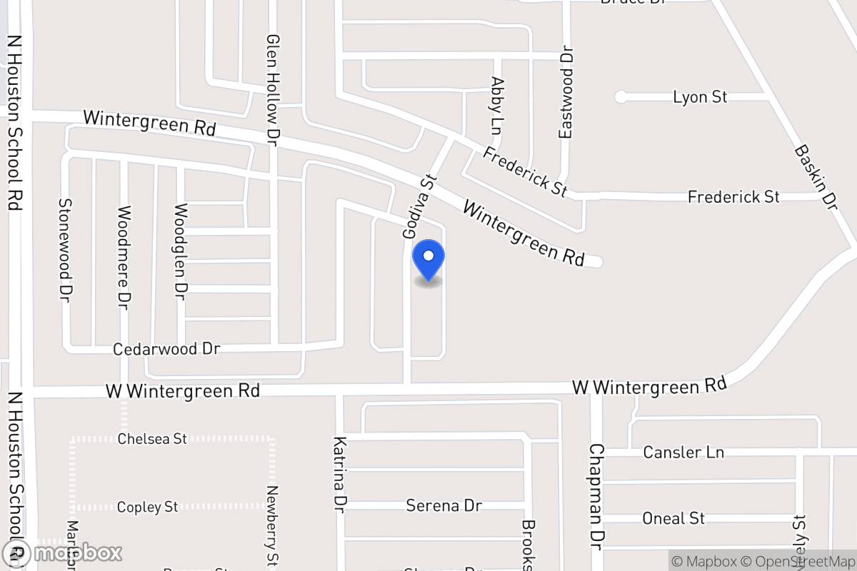 Map of 2028 Godiva St