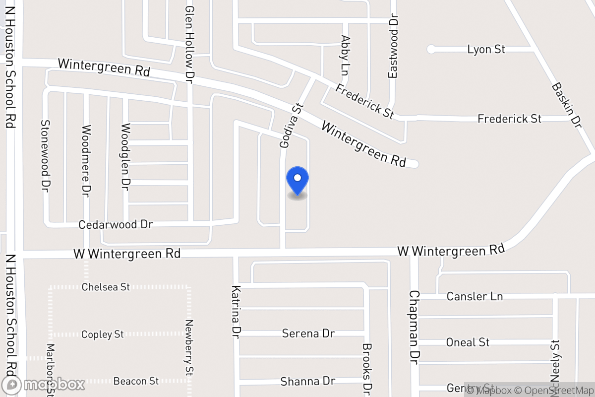 Map of 2020 Godiva St